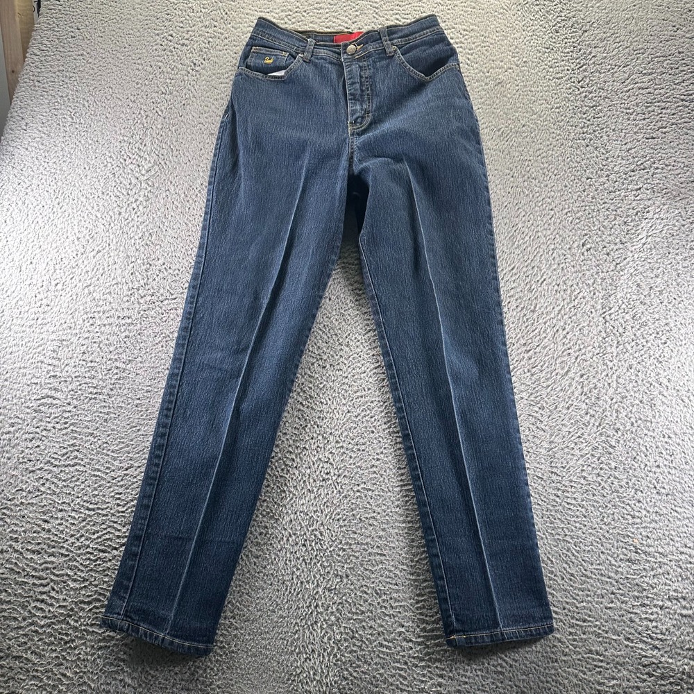 Gloria Vanderbilt Jeans Women's 8 Blue Cotton Denim Straight Workwear Stretch